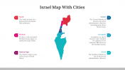 Israel Map With Cities PowerPoint And Google Slides