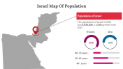Israel Map Of Population PowerPoint And Google Slides