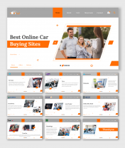 Easy To Customize Best Online Car Buying Sites PPT Templates