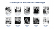 Simple Company Profile Template Free Download PPT
