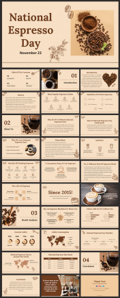 National Espresso Day PowerPoint And Google Slides Themes