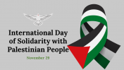 International Day Of Solidarity With Palestinian People PPT