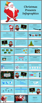 Amazing Christmas Presents Infographics Templates  