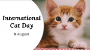 International Cat Day PowerPoint and Google Slides Themes