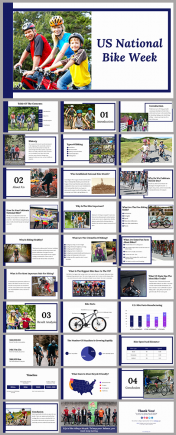 US National Bike Week PPT Presentation and Google Slides