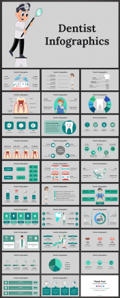 Amazing Dentist Infographics PowerPoint Presentation
