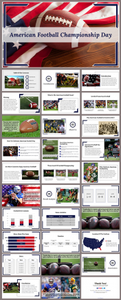 American Football Championship Day PPT And Google Slides