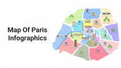 Innovative Map Of Paris Infographics PowerPoint Presentation