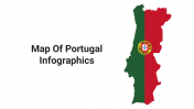 Attractive Map Of Portugal Infographics PowerPoint 