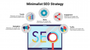 Easy To Use Minimalist SEO Strategy PPT And Google Slides