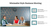 Minimalist Style Business Meeting PPT And Google Slides