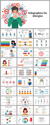 Infographics On Allergies PPT And Google Slides Themes