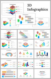 3D Infographics PowerPoint And Google Slides Themes