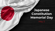 Japanese Constitution Memorial Day PowerPoint Templates