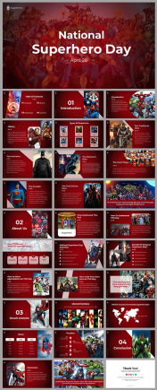 National Superhero Day PowerPoint  And Google Slides Themes