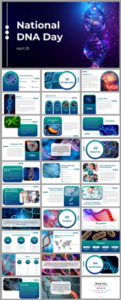 National DNA Day PowerPoint And Google Slides Themes