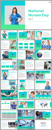 National Nurses Day Presentation  And Google Slides Themes