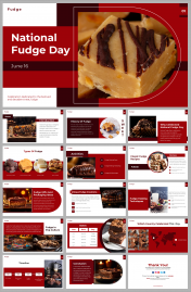 National Fudge Day PowerPoint and Google Slides Themes