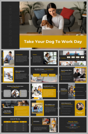 Take Your Dog To Work Day PPT And Google Slides Templates