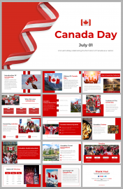 Creative Canada Day PowerPoint and Google Slides Templates
