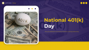 National 401k Day PowerPoint And Google Slides Themes