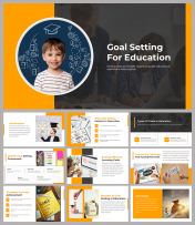 Goal Setting For Education PPT And Google Slides Themes