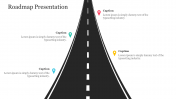 Editable Roadmap Presentation PowerPoint Template