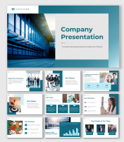 Attractive Company PPT Presentation And Google Slides Themes