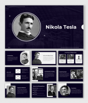 Nikola Tesla PowerPoint And Google Slides Templates