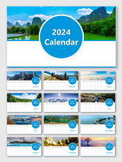 2024 Calendar PowerPoint And Google Slides Templates