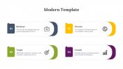 Modern PowerPoint And Google Slides Template With 4 Node