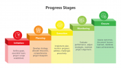 Progress Stages PowerPoint And Google Slides Templates