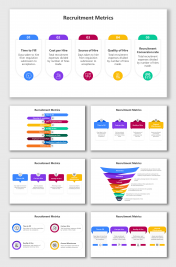 Creative Recruitment Metrics PowerPoint And Google Slides