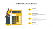 Arithmetic Calculations PPT And Google Slides Template
