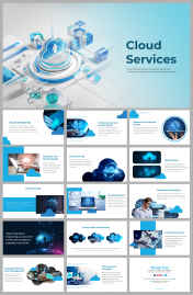 Cloud Services PPT Presentation Template and Google Slides