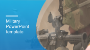 military PowerPoint template portfolio design