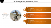 Attractive Military PowerPoint Template In Orange Color