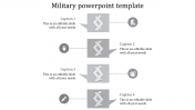 Chain Military PowerPoint Template-4 Grey Presentation