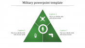 Engaging Military PowerPoint Template - Triangle shaped	