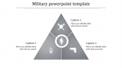 Military PowerPoint Template-Three Stages Presentation