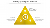 Effective Military PowerPoint Template With Three Nodes