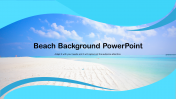 Beautiiful Beach Background PowerPoint