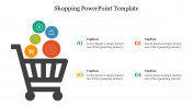 Creative Shopping PowerPoint Template with Four Nodes
