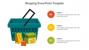 Impressive Shopping PowerPoint Template For Presentation