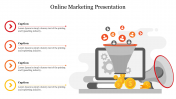 Inventive Online Marketing Presentation Template Designs