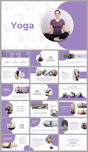 Elegant Yoga PowerPoint Presentation and Google Slides