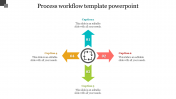 process workflow template powerpoint - Arrow shape