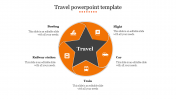 Travel PowerPoint Template With Orange 5-Node Presentation