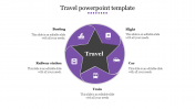 Editable Travel PowerPoint Template Presentation 5-Node