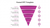 Best Purple Color Funnel PPT Template And Google Slides